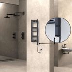 Haiti Elektrikli 300x800 Düz Antrasit Texture KTX3 Termostat 200 Watt Havlupan