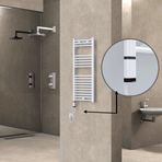 Haiti Elektrikli 400x1000 Düz Beyaz Parlak Sol 300 Watt Havlupan