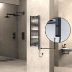 Haiti Elektrikli 400x1100 Düz Antrasit Texture Sağ 300 Watt Havlupan