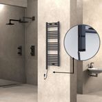 Haiti Elektrikli 400x1100 Düz Antrasit Texture Sol 300 Watt Havlupan