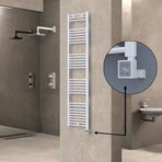 Haiti Elektrikli 600 Watt 400x1800 cm Düz Beyaz KTX3 Termostatlı Havlupan