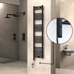 Haiti Elektrikli 600 Watt 400x1800 cm Düz Mat Siyah Oned On Off Termostatlı Sol Havlupan