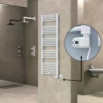Haiti Elektrikli 600 Watt 500x1500 cm Düz Beyaz Thesis Termostatlı Havlupan