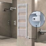 Haiti Elektrikli 900 Watt 600x1800 cm Düz Beyaz Thesis Termostatlı Havlupan