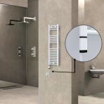 Haıtı Elektrikli Havlupan 300X1000 Düz Beyaz (Oned Onoff) Sol 300W