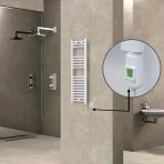 Haıtı Elektrikli Havlupan 300X1000 Düz Beyaz (Onoff Düğmeli) 300W