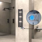 Haıtı Elektrikli Havlupan 300X1100 Düz Antrasit (Musa Termostat) 300W