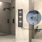 Haıtı Elektrikli Havlupan 300X1100 Düz Antrasit (Thesis Termostat) 300W