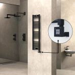Haıtı Elektrikli Havlupan 300X1200 Düz Siyah (Ktx1 Termostat) 300W