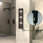 Haıtı Elektrikli Havlupan 300X1200 Düz Siyah (Onoff Düğmeli) 300W