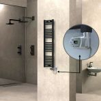 Haıtı Elektrikli Havlupan 300X1200 Düz Siyah (Thesis Termostat) 300W