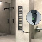 Haıtı Elektrikli Havlupan 300X1500 Düz Antrasit (Onoff Düğmeli) 600W