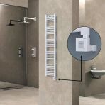 Haıtı Elektrikli Havlupan 300X1500 Düz Beyaz (Ktx1 Termostat) 600W