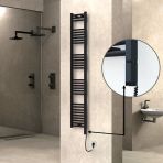 Haıtı Elektrikli Havlupan 300X1800 Düz Siyah (Oned Onoff) Sağ 600W