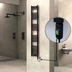 Haıtı Elektrikli Havlupan 300X1800 Düz Siyah (Onoff Düğmeli) 600W