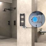 Haıtı Elektrikli Havlupan 300X700 Düz Antrasit (Musa Termostat) 200W