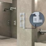 Haıtı Elektrikli Havlupan 300X800 Düz Beyaz (Ktx1 Termostat) 200W