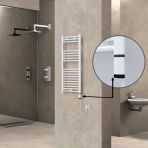 Haıtı Elektrikli Havlupan 400X1000 Düz Beyaz (Oned Onoff) Sağ 300W