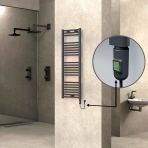 Haıtı Elektrikli Havlupan 400X1200 Düz Antrasit (Onoff Düğmeli) 600W