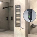 Haıtı Elektrikli Havlupan 400X1500 Düz Antrasit (Onoff Düğmeli) 600W