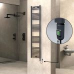 Haıtı Elektrikli Havlupan 400X1800 Düz Antrasit (Onoff Düğmeli) 600W