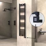 Haıtı Elektrikli Havlupan 400X1800 Düz Siyah (Ktx1 Termostat) 600W
