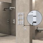 Haiti Elektrikli Havlupan 400x700 Düz Beyaz Parlak (OneD On/Off ) Sağ 300 Watt