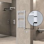 Haiti Elektrikli Havlupan 500x1000 Düz Beyaz Parlak (OneD On/Off ) Sağ 300 Watt