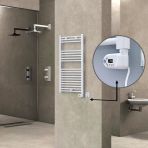 Haıtı Elektrikli Havlupan 500X1000 Düz Beyaz (Thesis Termostat) 600W