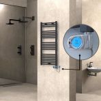 Haıtı Elektrikli Havlupan 500X1100 Düz Antrasit (Musa Termostat) 600W