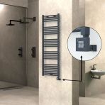 Haıtı Elektrikli Havlupan 500X1500 Düz Antrasit (Ktx1 Termostat) 600W