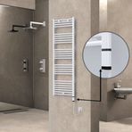 Haiti Elektrikli Havlupan 500x1500 Düz Beyaz Parlak (OneD On/Off ) Sağ 600 Watt