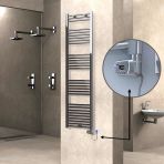 Haıtı Elektrikli Havlupan 500X1800 Düz Krom (Thesis Termostat) 600W