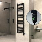Haıtı Elektrikli Havlupan 500X1800 Düz Siyah (Onoff Düğmeli) 900W
