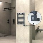 Haıtı Elektrikli Havlupan 500X700 Düz Antrasit (Ktx1 Termostat) 300W