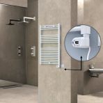 Haıtı Elektrikli Havlupan 600X1000 Düz Beyaz (Thesis Termostat) 600W