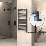 Haiti Elektrikli Havlupan 600x1200 Düz Antrasit Texture (KTX3 Termostat) 600 Watt