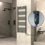 Haıtı Elektrikli Havlupan 600X1500 Düz Antrasit (Onoff Düğmeli) 900W