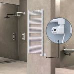 Haıtı Elektrikli Havlupan 600X1500 Düz Beyaz (Thesis Termostat) 900W