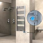 Haıtı Elektrikli Havlupan 600X1500 Düz Krom (Musa Termostat) 600W