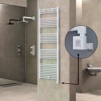Haıtı Elektrikli Havlupan 600X1800 Düz Beyaz (Ktx1 Termostat) 1000W