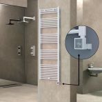 Haiti KTX3 Düz Beyaz 1000 Watt 600x1800 cm Termostatlı Elektrikli Havlupan