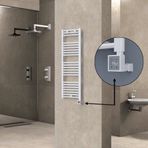 Haiti KTX3 Düz Beyaz 300 Watt 400x1200 cm Termostatlı Elektrikli Havlupan
