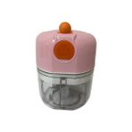 Haitn 100 ml Ev Sarımsak Masher Sebze Kesici Çocuk Gıda Takviyesi Makinesi Taşınabilir Et Değirmeni Sebze Kıyıcı | Sarımsak Presleri (Pembe) (Yurt Dışından)