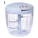 Haitn Döndür Sebze Kesici Kıyıcı Dilimleyici Meyve Sarımsak Basın Masif Peynir Kırıcı Pişirme Aksesuarları Mutfak Gadgets Aracı | (Mavi, 900ML) (Yurt Dışından)