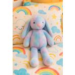 hak-iş oyuncak 60 cm Pembe Mor Pastel Tonlu Peluş Tavşan Oyuncak