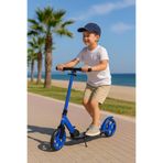 hak-iş oyuncak Dude 2 Teker Katlanabilir Mavi Scooter - Ayarlanabilir Direksiyon, Destek Ayağı, Eğimle Yönlendir