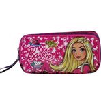 Hakan 96973 Barbie İki Bölmeli Simli Pembe Kalem Çanta