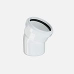 Hakan Boru 110x45 mm Pvc-U Beyaz Dirsek Borusu