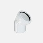 Hakan Boru 50x45 mm Beyaz Pvc-U Dirsek Borusu